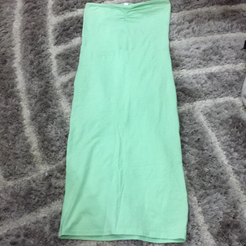Mint green American Apparel tube dress